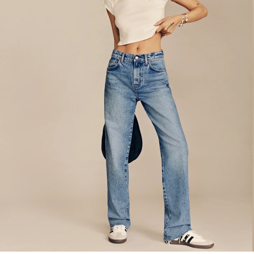 Reformation Val 90s Mid Rise Straight Jeans